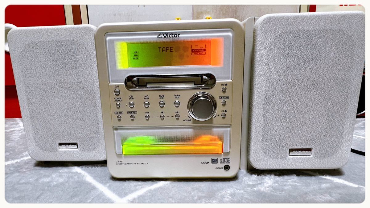 Victor ビクター ミニコンポ MDコンポ マイクロコンポ UX-Q1 MD CD