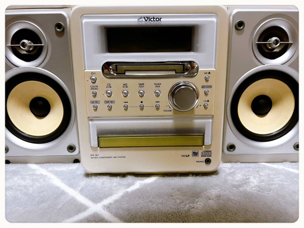 Victor ビクター ミニコンポ MDコンポ マイクロコンポ UX-Q1 MD CD