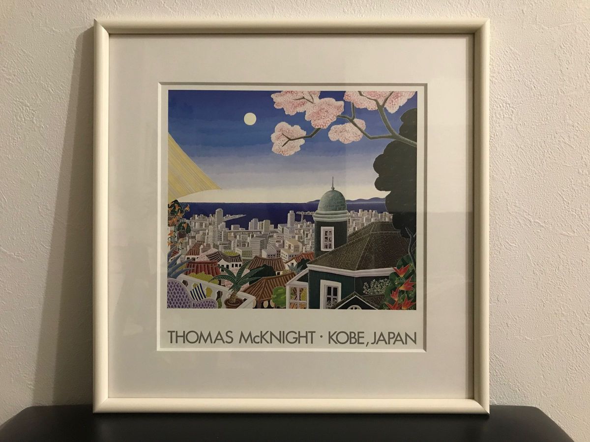THOMAS McKNIGHT KOBE JAPANトーマス マックナイト 額幅37cm×高さ37cm