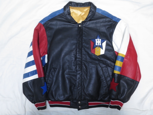 90s JEFF HAMILTON ジェフハミルトン レザー ジャケット L イーグル