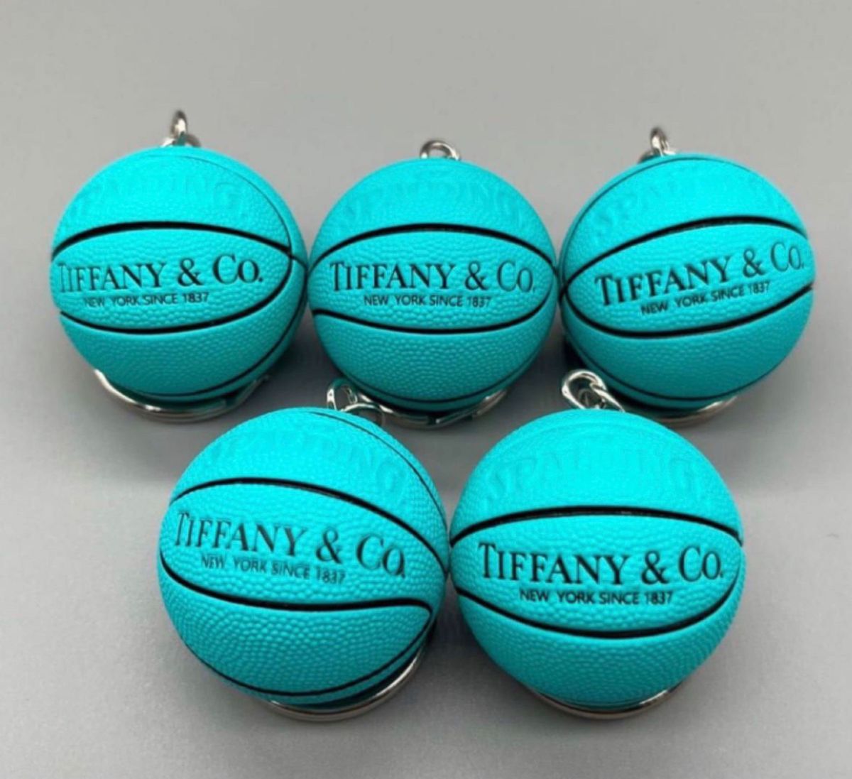 バスケットボールキーホルダー ブルー 20個 プチ袋付き