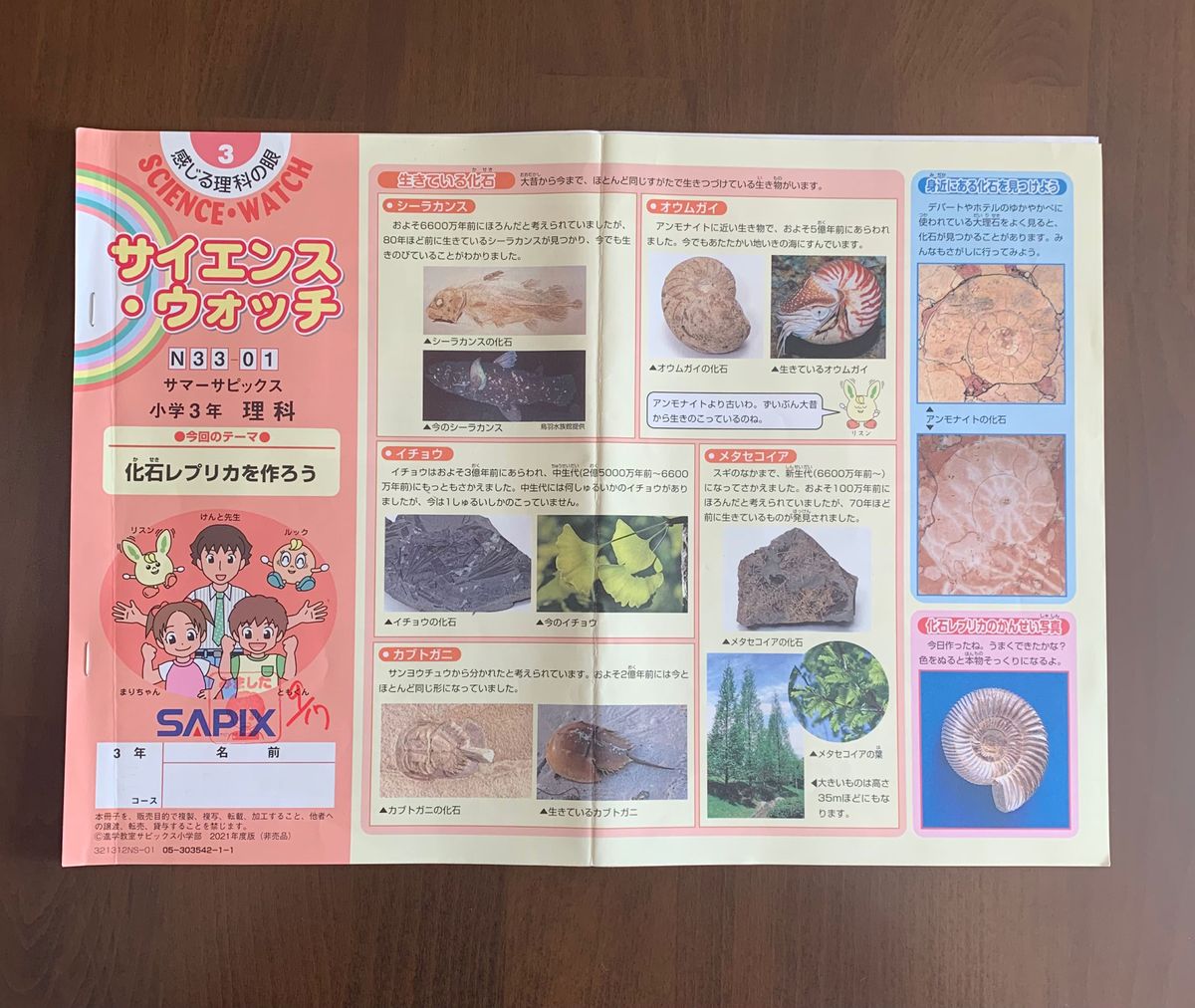 ㉓ A サピックス SAPIX 3年 サイエンスウォッチ 理科 フルセット
