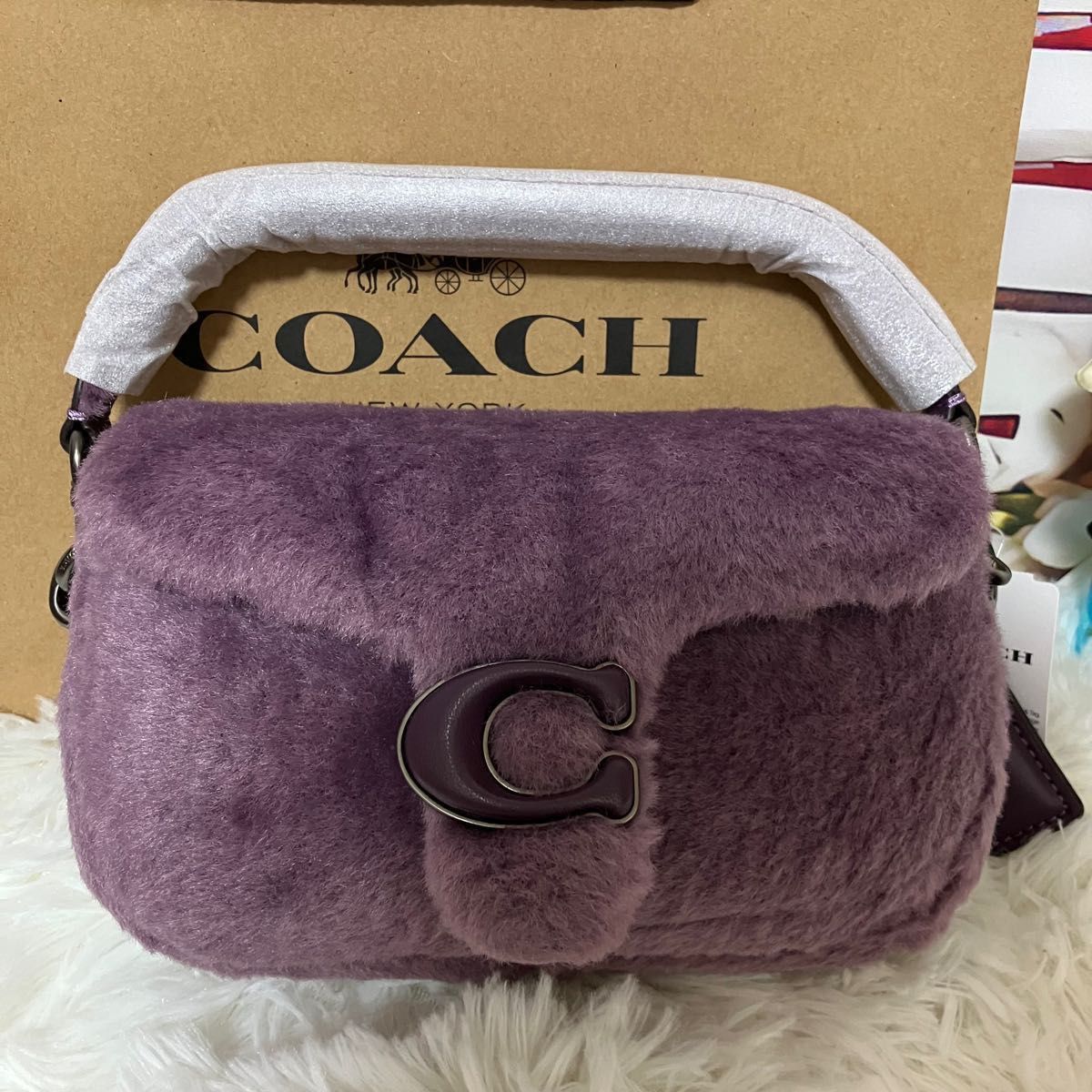 コーチ COACH ピロー タビー ショルダー 18 シアリング パープル