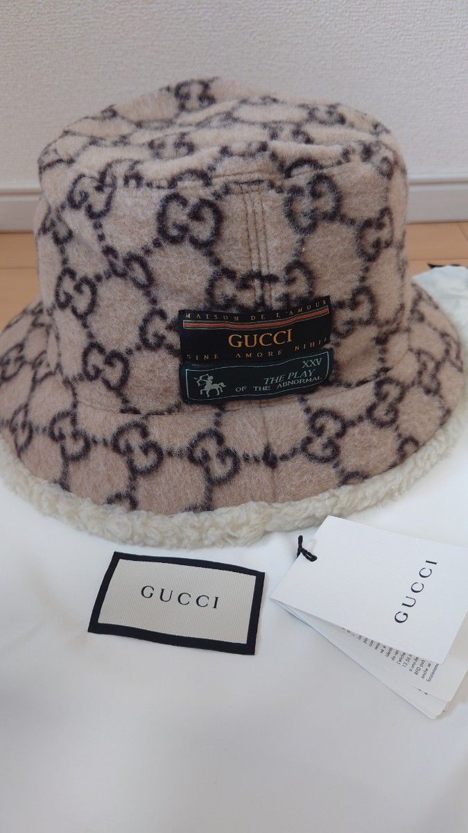 超希少】GUCCI GG モノグラム フェドラ バケットハット 三代目 JSB 今