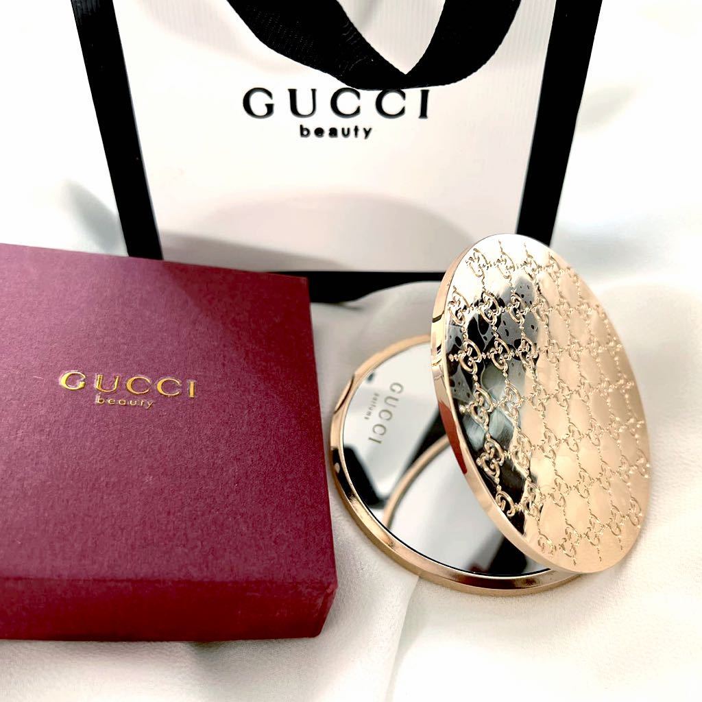 新品未使用 GUCCI グッチ ミラー 鏡 コンパクトミラー ノベルティ 箱