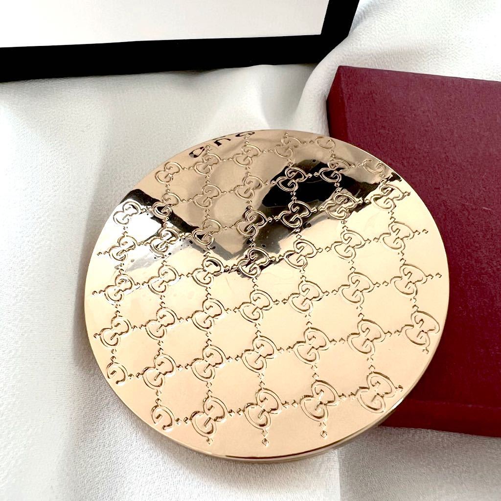 新品未使用 GUCCI グッチ ミラー 鏡 コンパクトミラー ノベルティ 箱
