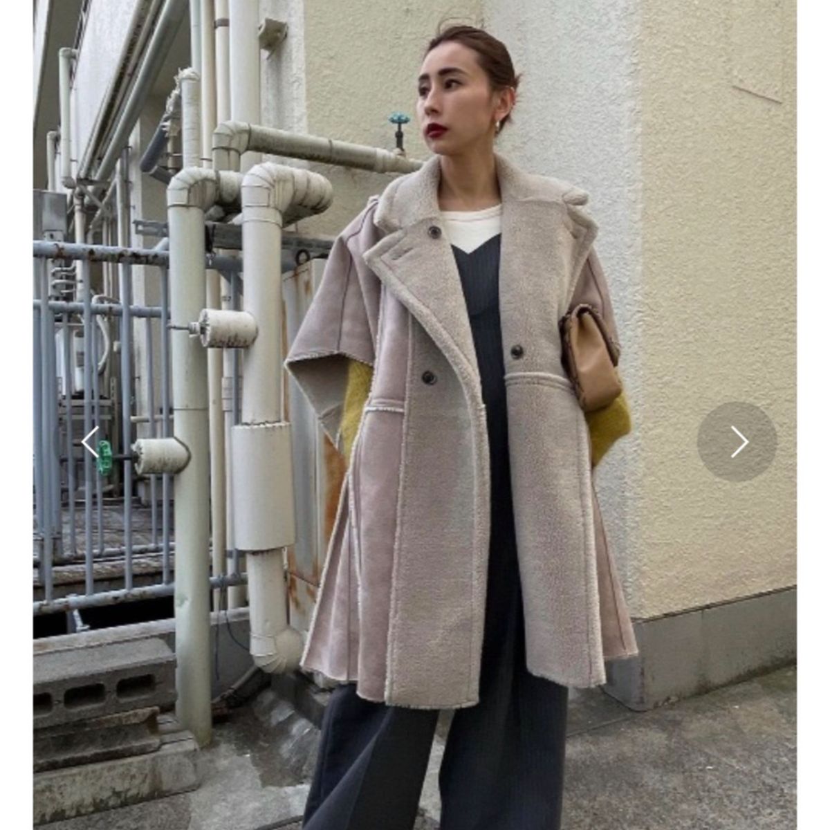 AMERI リバーシブルボアポンチョコート｜Yahoo!フリマ（旧PayPayフリマ）