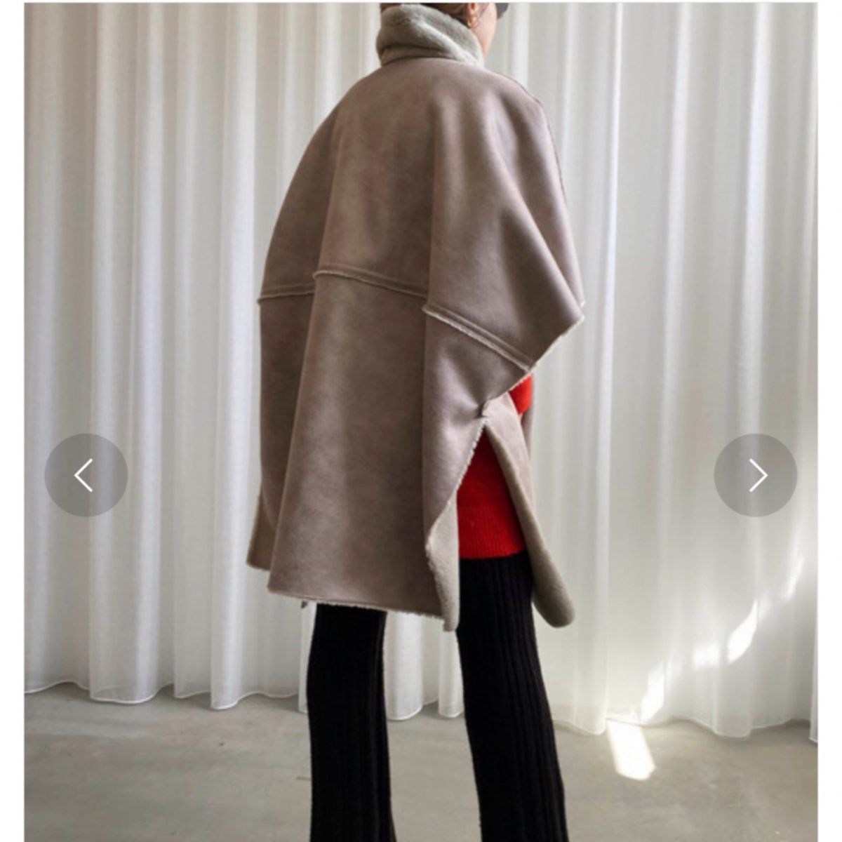 AMERI リバーシブルボアポンチョコート｜Yahoo!フリマ（旧PayPayフリマ）