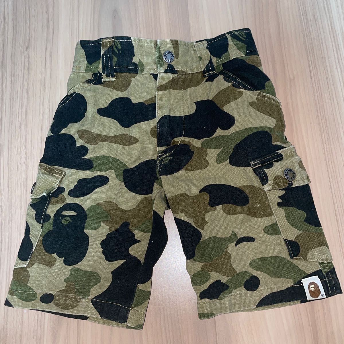BAPE KIDS ベイプ ゴリラ 迷彩柄 ショートパンツ 100cm カモフラ