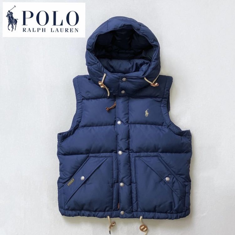 超美品］POLO RALPH LAUREN ポロラルフローレン ネイビー ダウンベスト