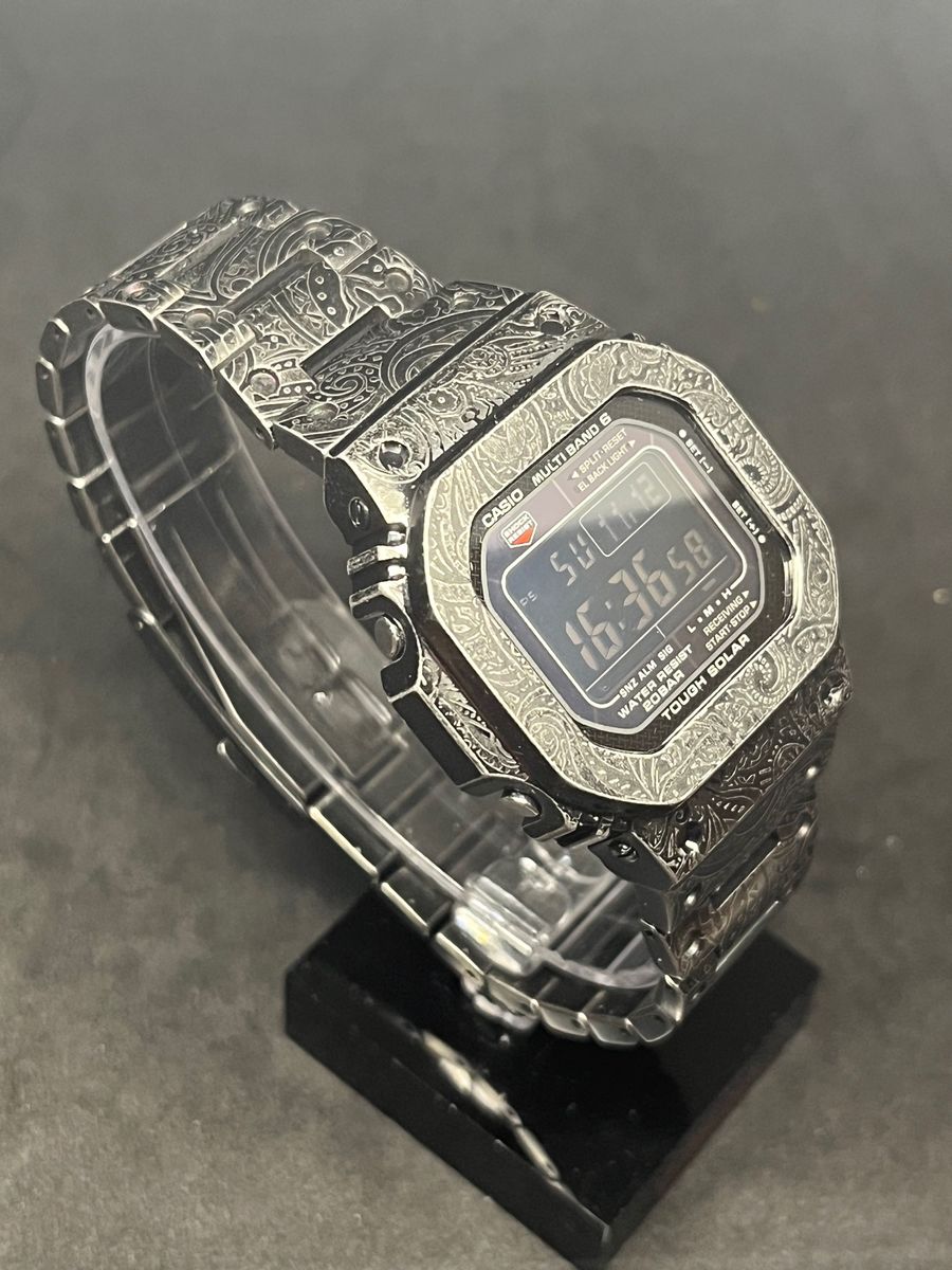 G-SHOCK GW-M5610 フルメタルカスタム ペイズリー柄極美品 電波