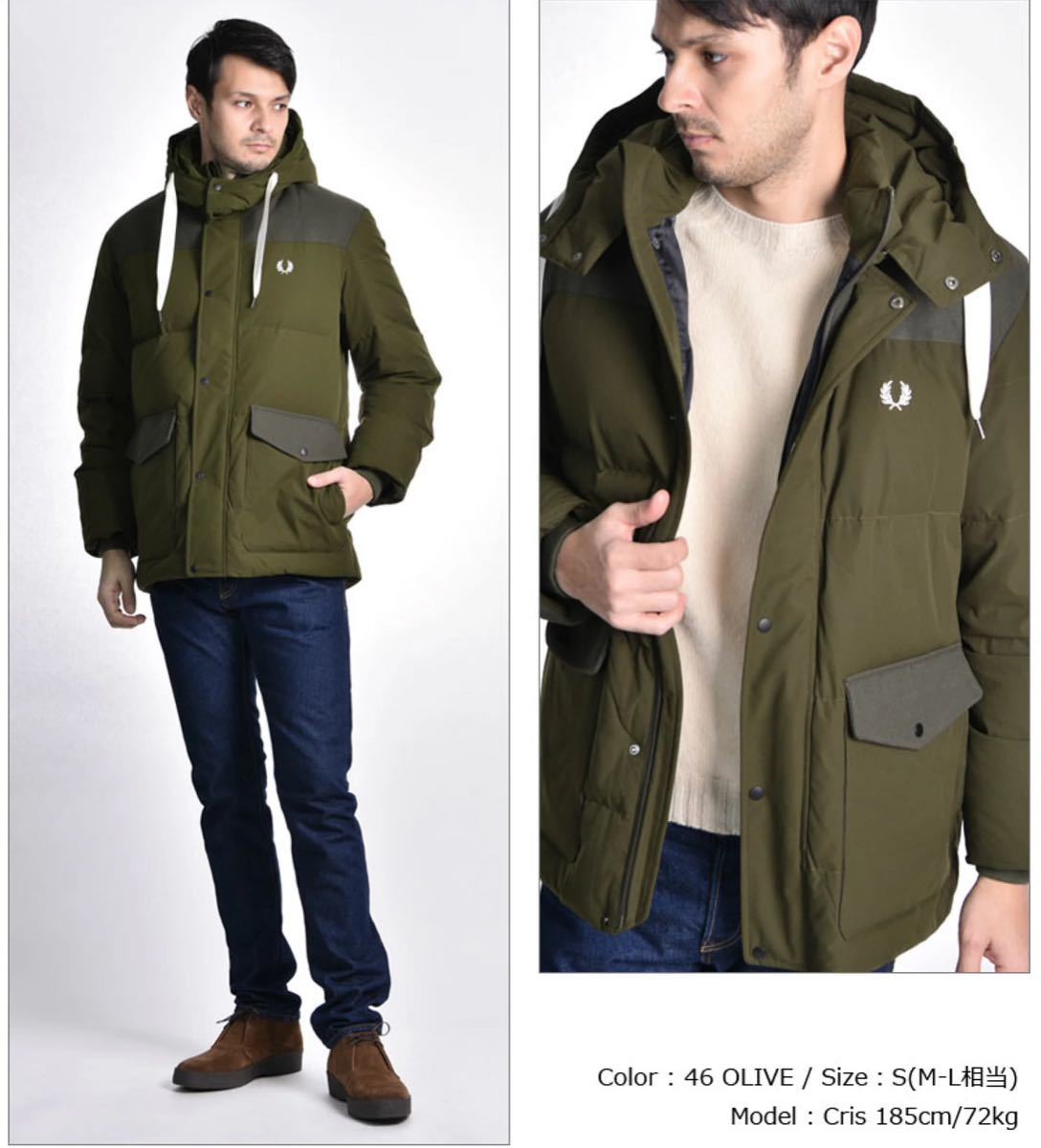 入手困難】FRED PERRY ダウンジャケット M 深緑 大きいサイズ 完売