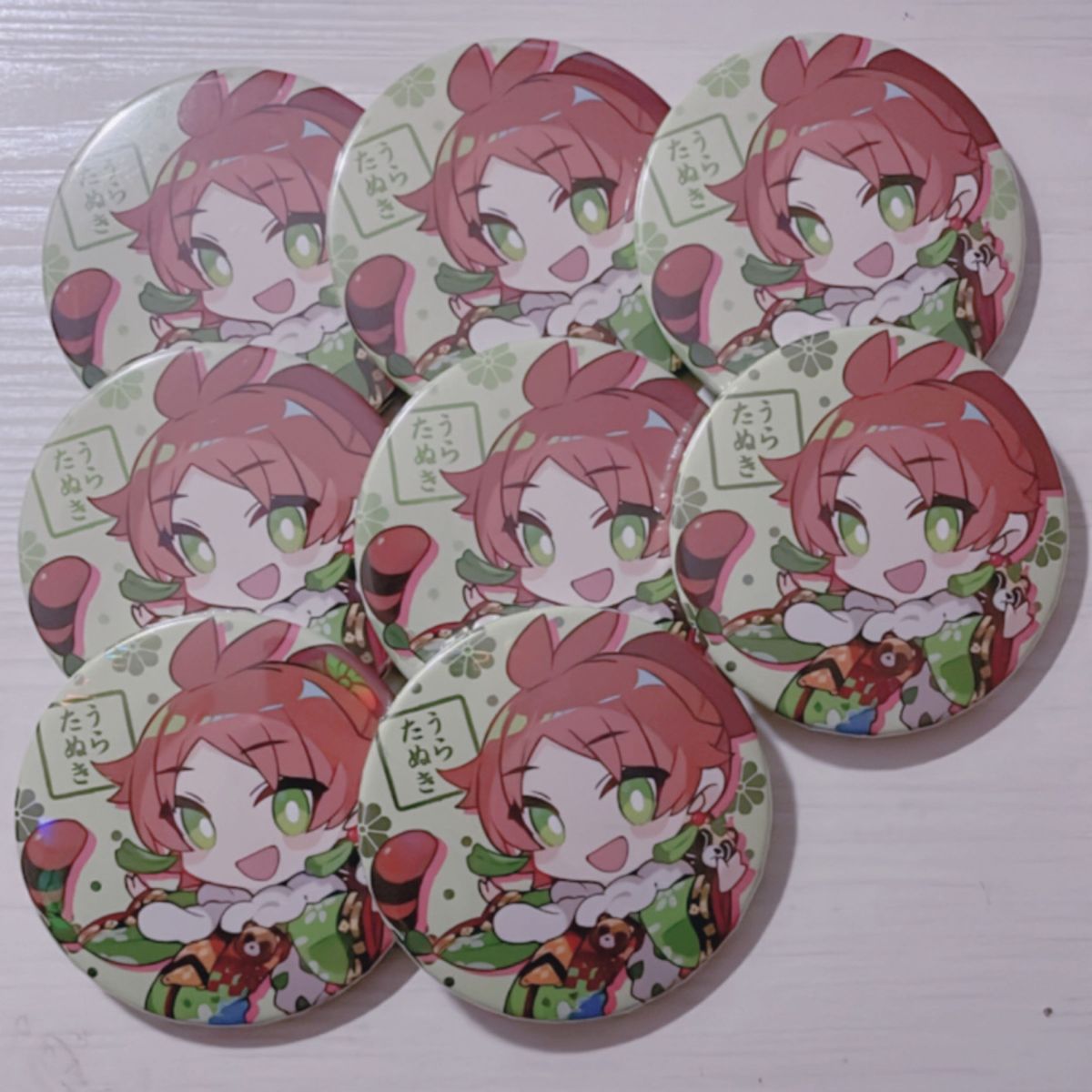 うらたぬき 缶バッジ 花魁等身 58点 うらたぬき 缶バッジ 花魁等身 58点