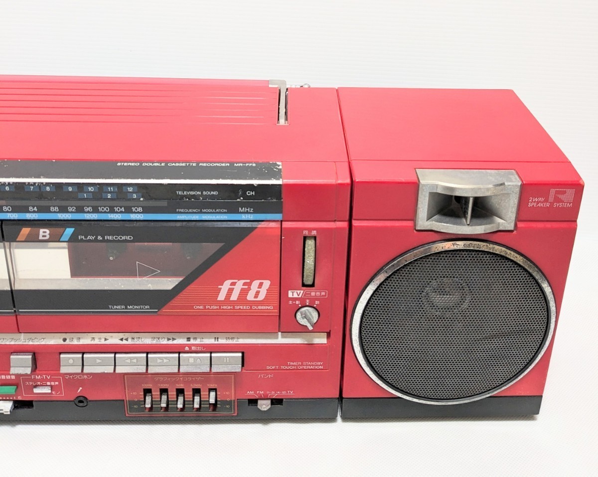 SANYO MR-FF8 ラジカセ カセットデッキ レッド 赤 サンヨー 三洋