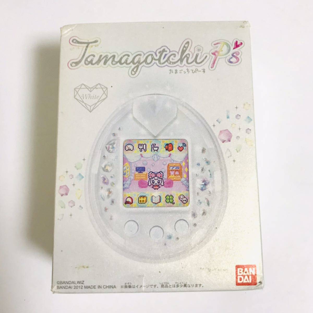 新品未使用 外箱開封 内側未開封たまごっちピース ホワイト Tamagotchi