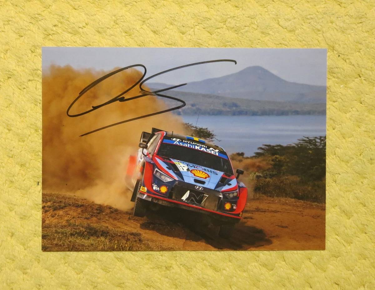 Yahoo!オークション - オリバー・ソルベルグ 直筆サイン入り写真 WRC