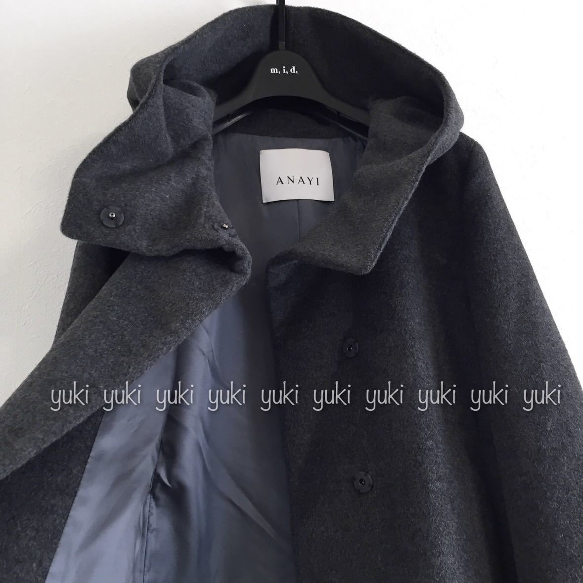ANAYI アンゴラシャルム ショートコート 38 グレー｜Yahoo!フリマ（旧