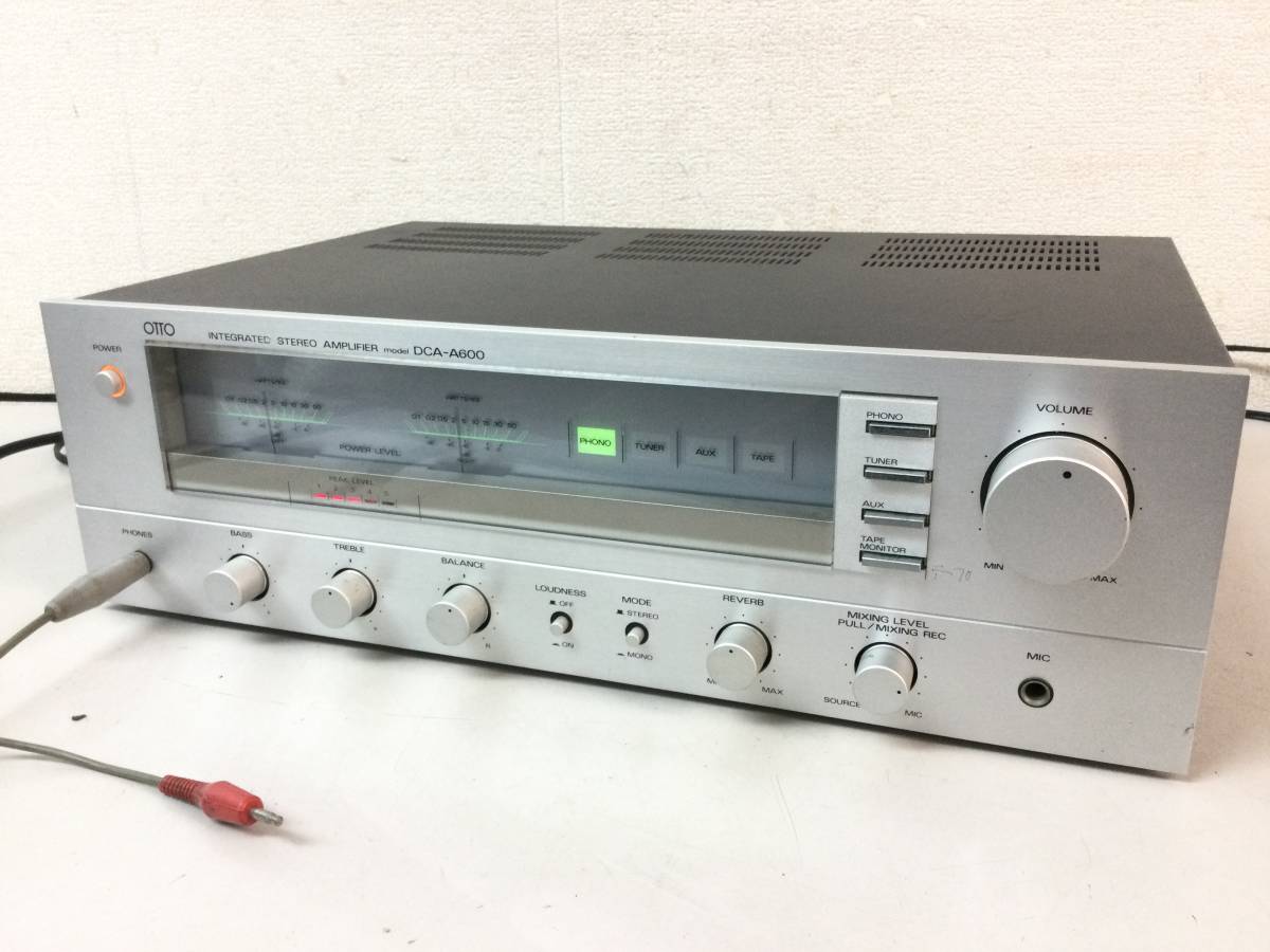 OTTO プリメインアンプ DCA-A600 動作品 送料込 OTTO プリメインアンプ