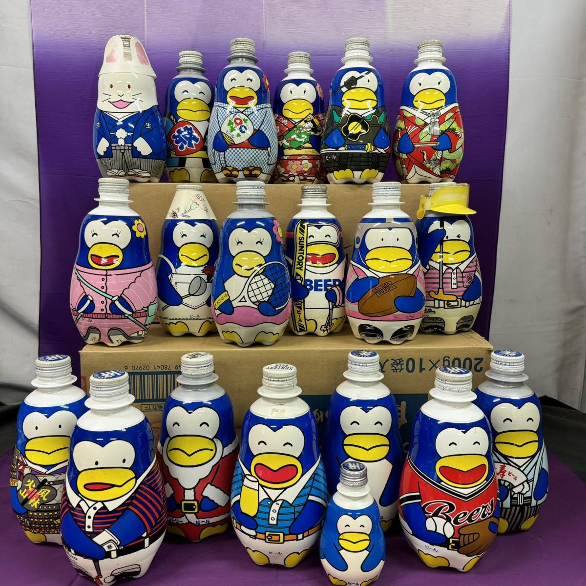 Yahoo!オークション - 昭和レトロ サントリー 生ビール ペンギンボト