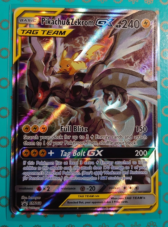 ポケモンカード ピカチュウ&ゼクロムGX SR SA CGS9 タッグボルト