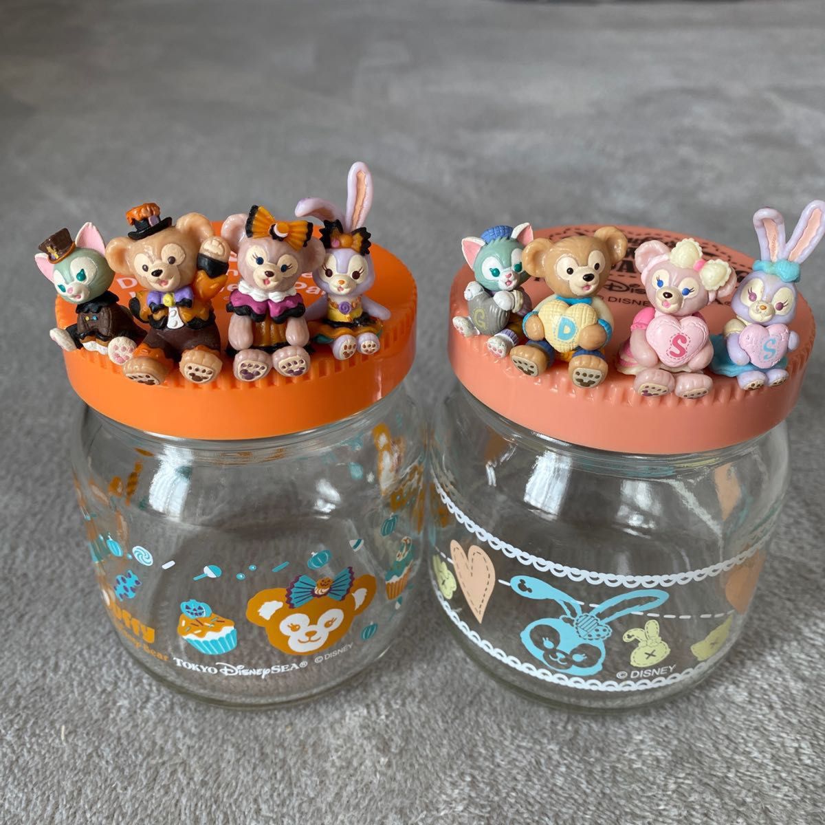 ダッフィーフレンズ 紅茶 フィギュアつき ガラス瓶 6個セット