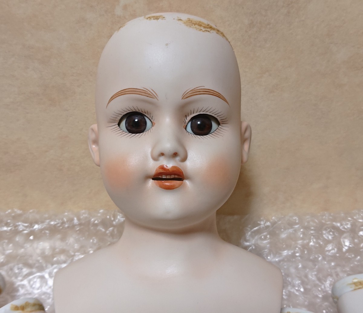 ビスクドール コレクターズドール ビスク ヘッド 手足 パーツ ペイト付