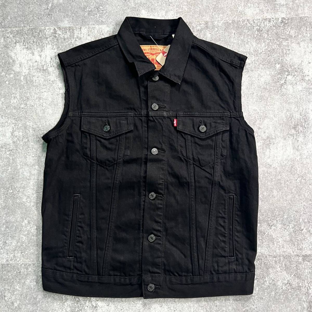 Yahoo!オークション - [Sサイズ] Levis ブラック デニム カットオフベ