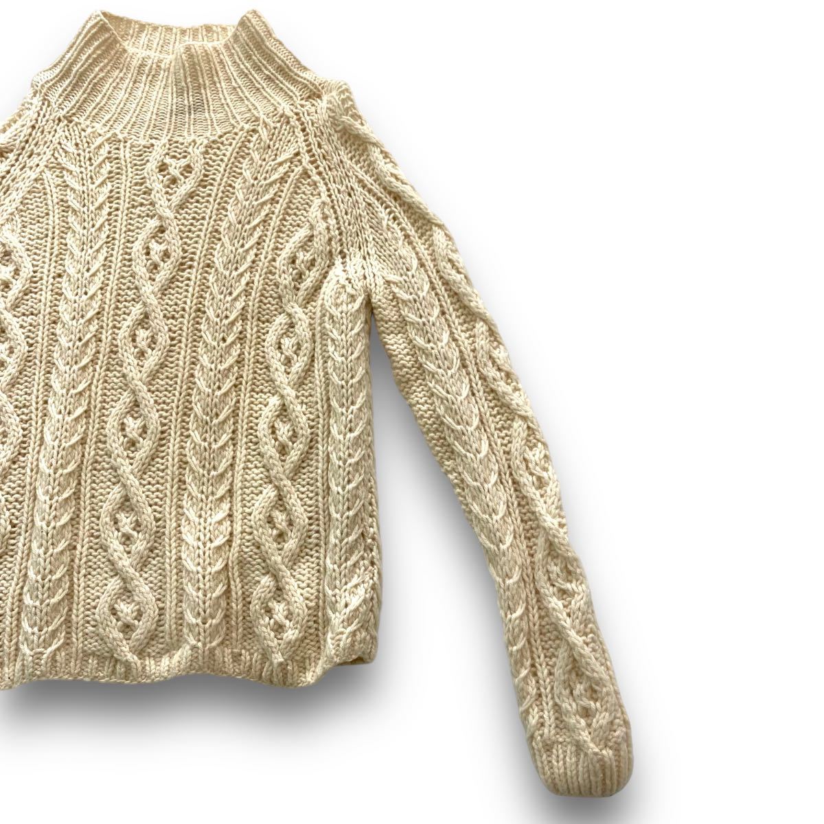 Sears】70s シアーズ イタリア製 フィッシャーマンニットセーター