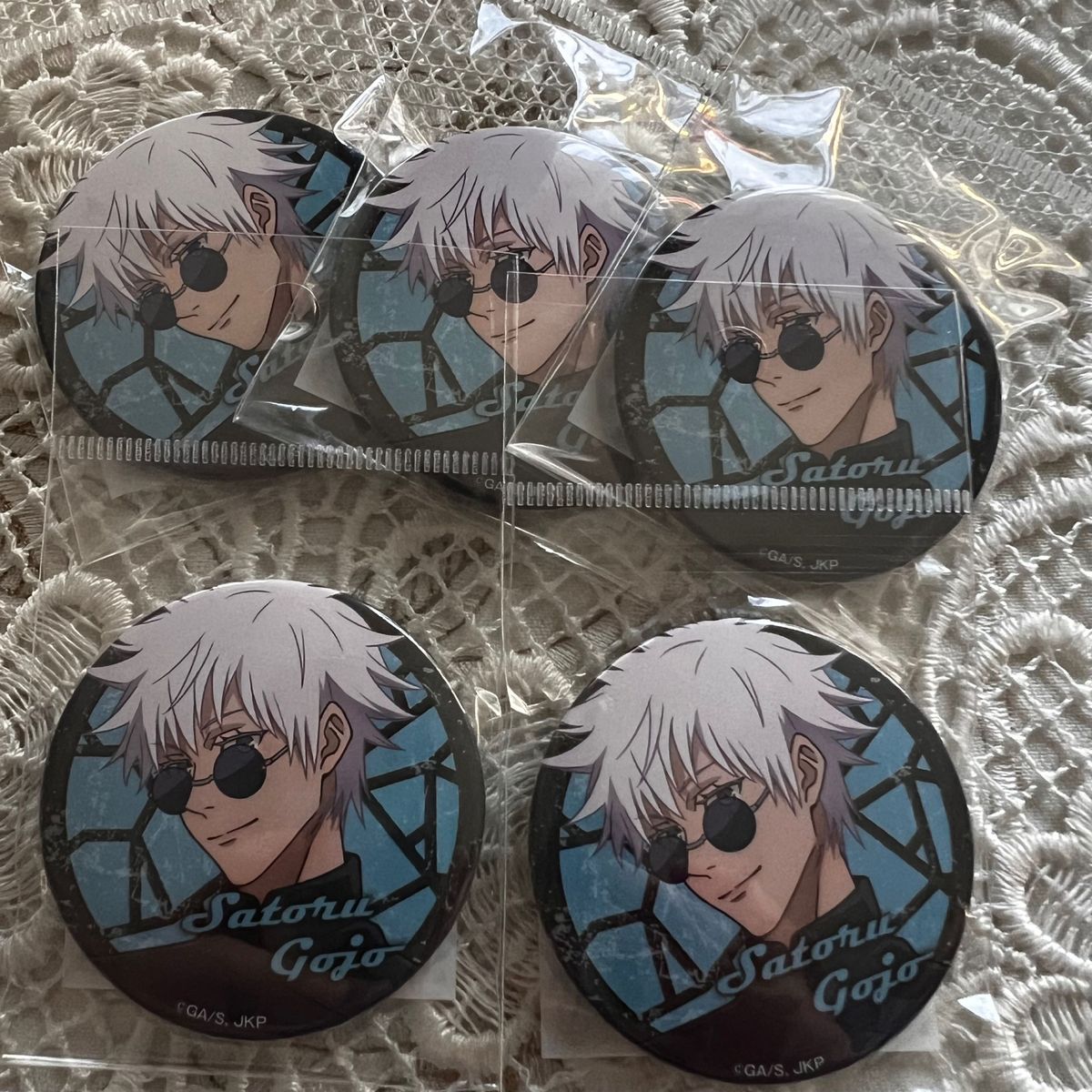 呪術廻戦 アニメーション展 渋谷事変 原画 缶バッジ 五条悟 30個 呪術