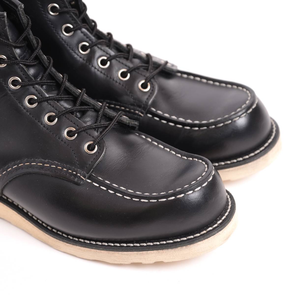 犬タグ復刻】18年製 レッドウイング 8179 US9E モックトゥ 黒 ブラック