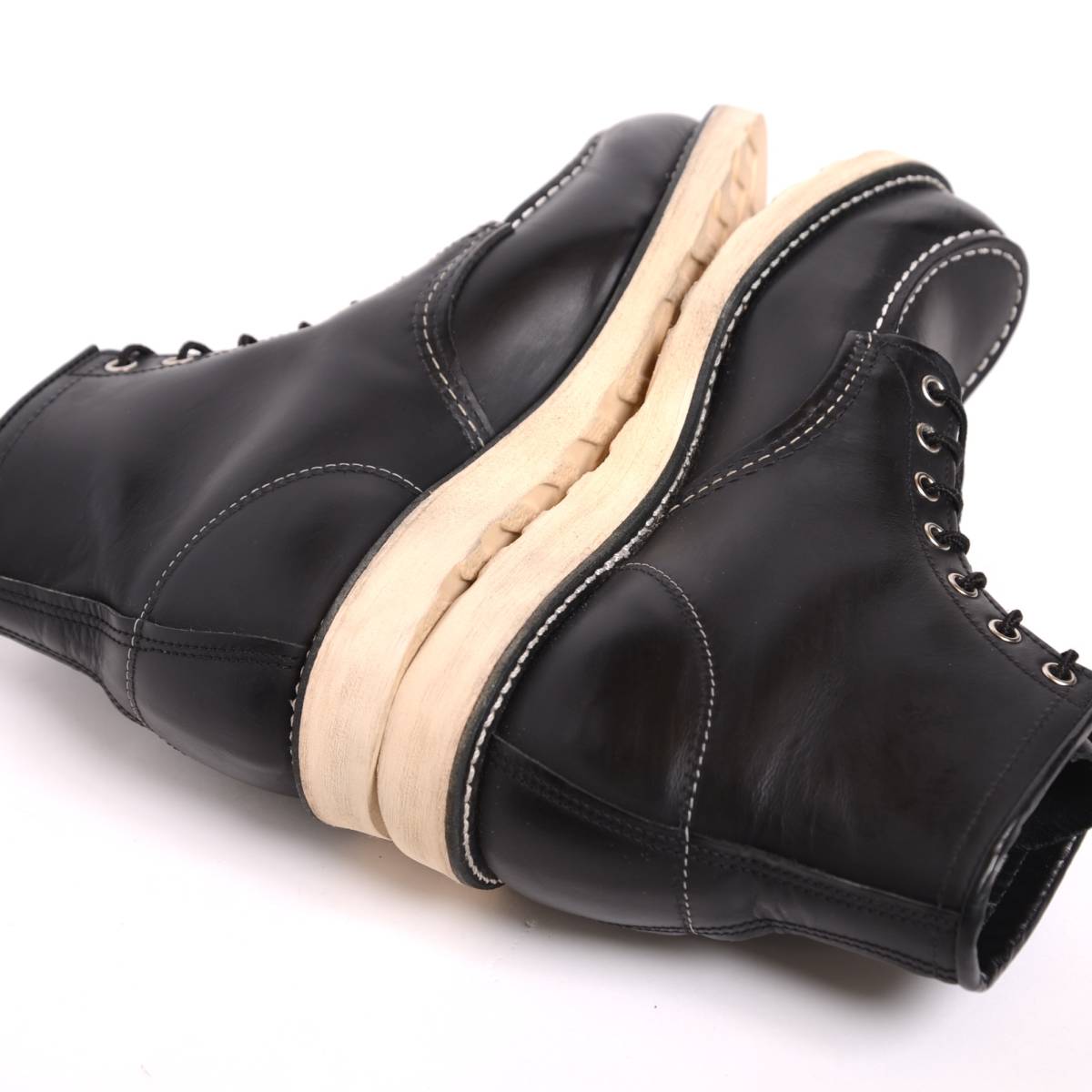 犬タグ復刻】18年製 レッドウイング 8179 US9E モックトゥ 黒 ブラック