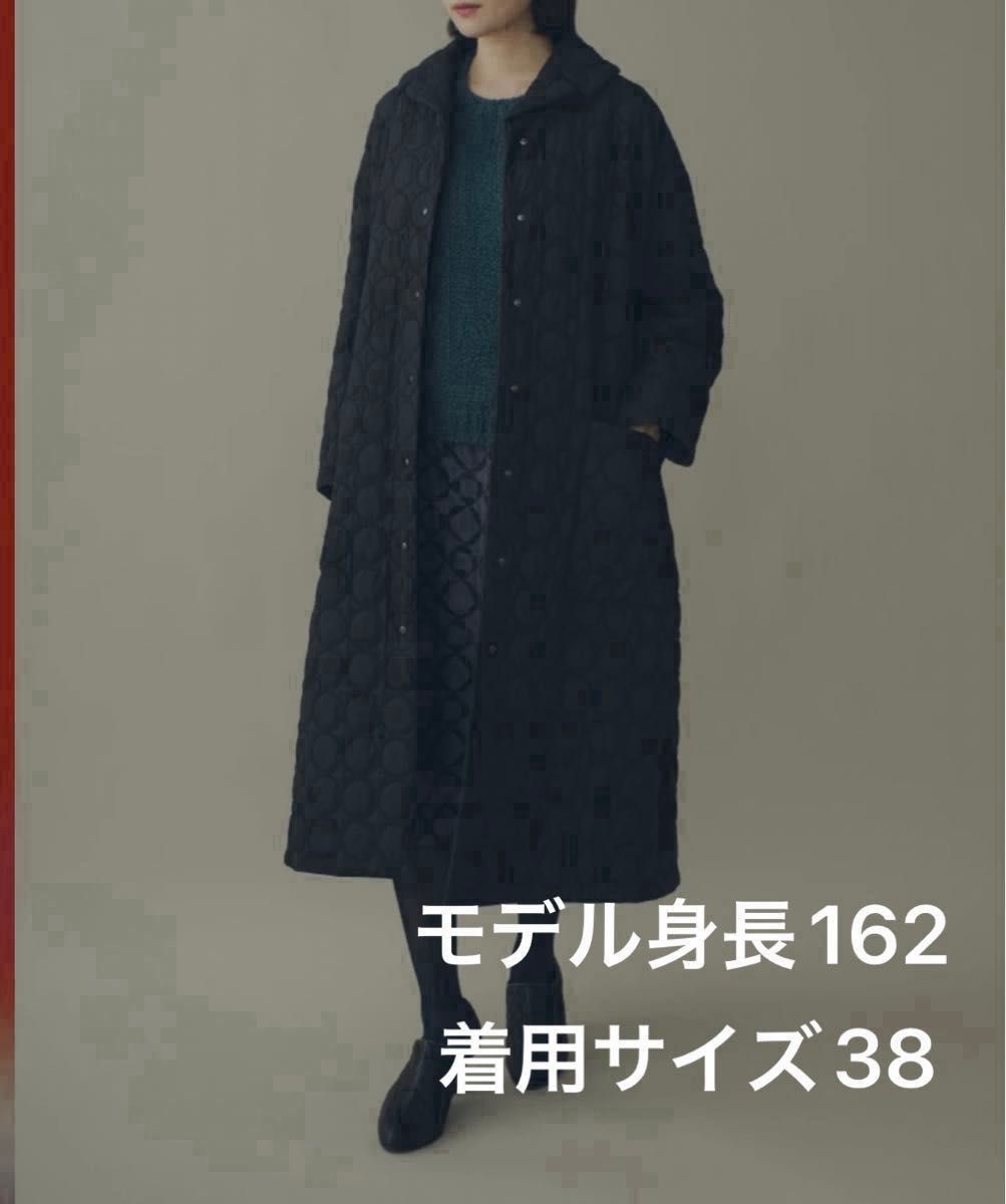 ミナペルホネン キルティングコート タンバリン 38 black｜Yahoo