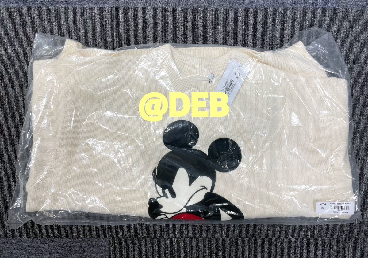 Disney | Kith for Mickey & Friends Crewneck Sweater Sandrift XL