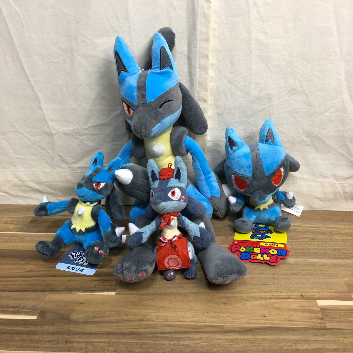 Yahoo!オークション - ポケモンぬいぐるみ ルカリオだいすきセット ポ