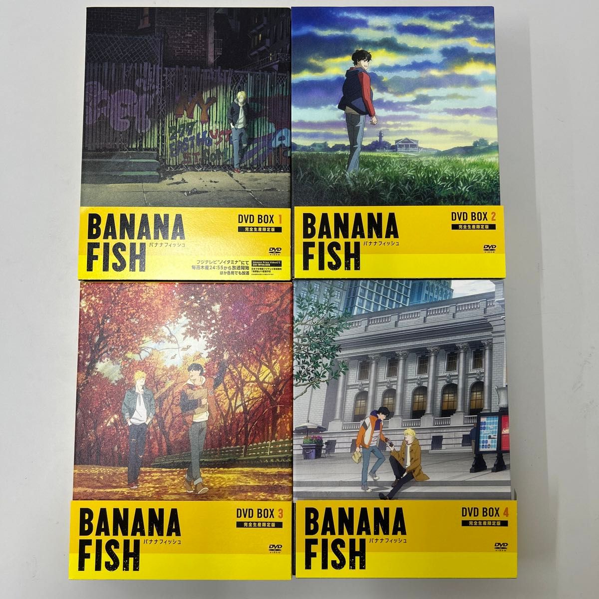 BANANA FISH DVD BOX 1〜4(完全生産限定版) 全巻セット 収納ボックス