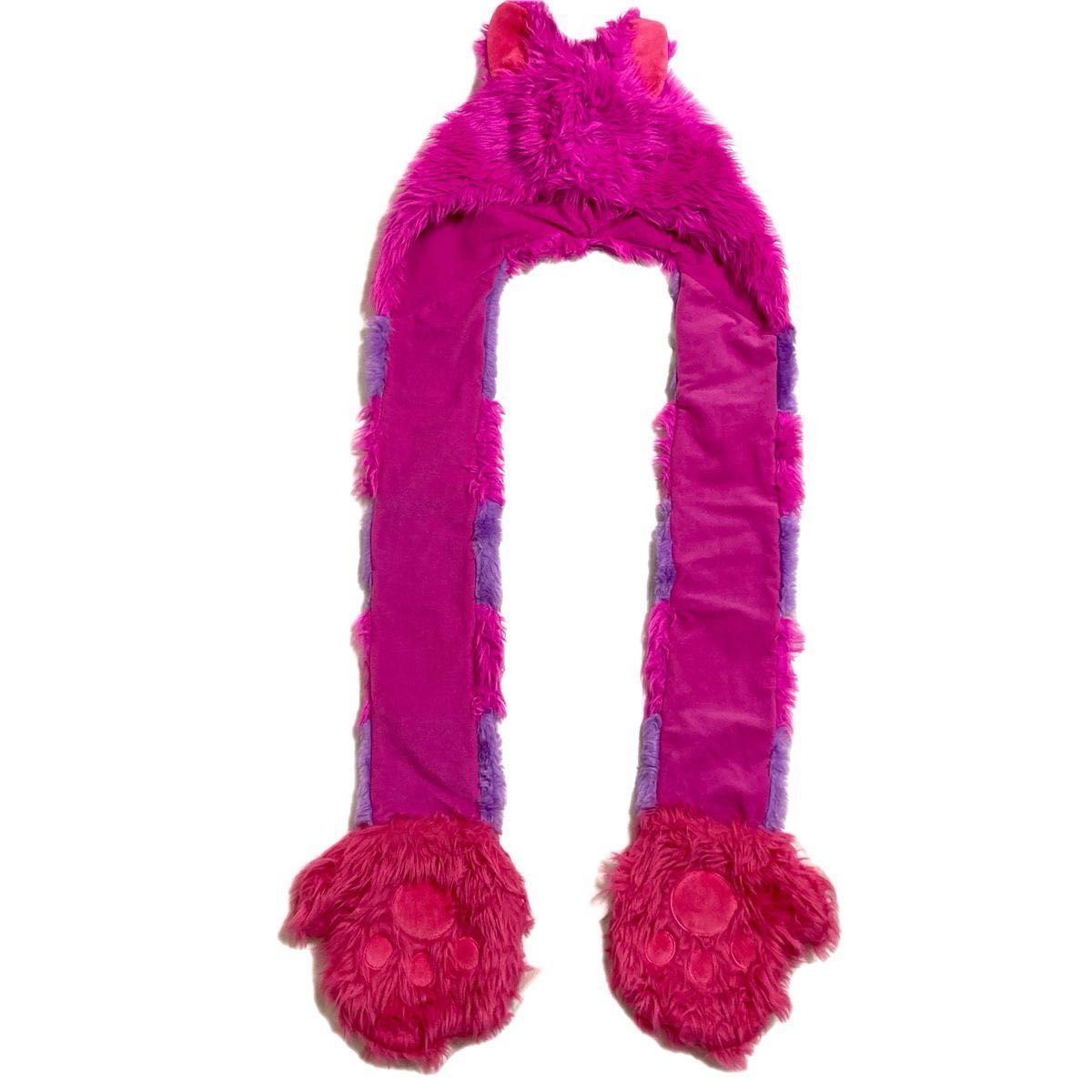 ディズニー チェシャ猫 ファンキャップ マフラー 手袋付き 帽子 被り物