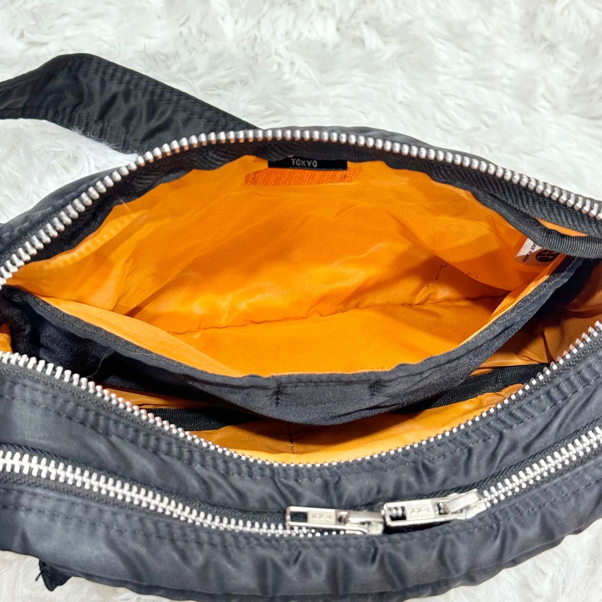 定価39600円】 美品 PORTER 2層式 タンカー ショルダーバッグ 黒