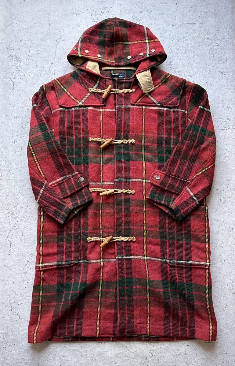 80s90s USA製 RALPH LAUREN TARTAN LONG DUFFLE VINTAGE アメリカ製