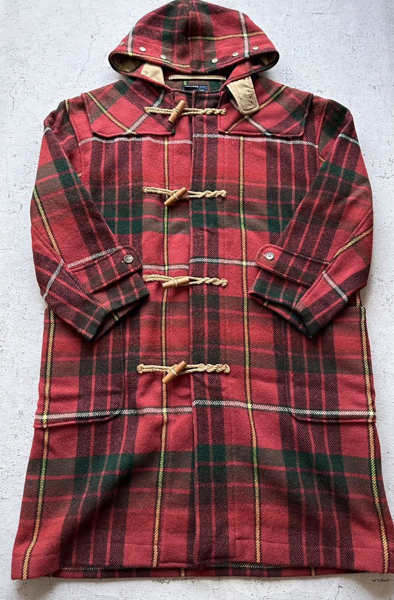 80s90s USA製 RALPH LAUREN TARTAN LONG DUFFLE VINTAGE アメリカ製