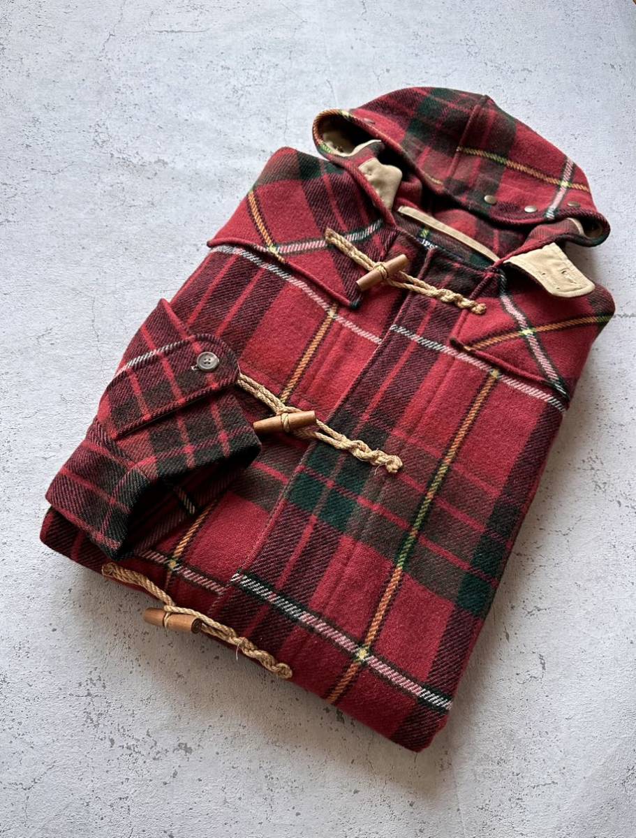 80s90s USA製 RALPH LAUREN TARTAN LONG DUFFLE VINTAGE アメリカ製