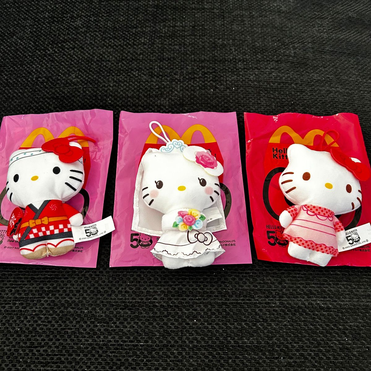 ウェディングドレス マクドナルド ハッピーセット キティ 3個セット