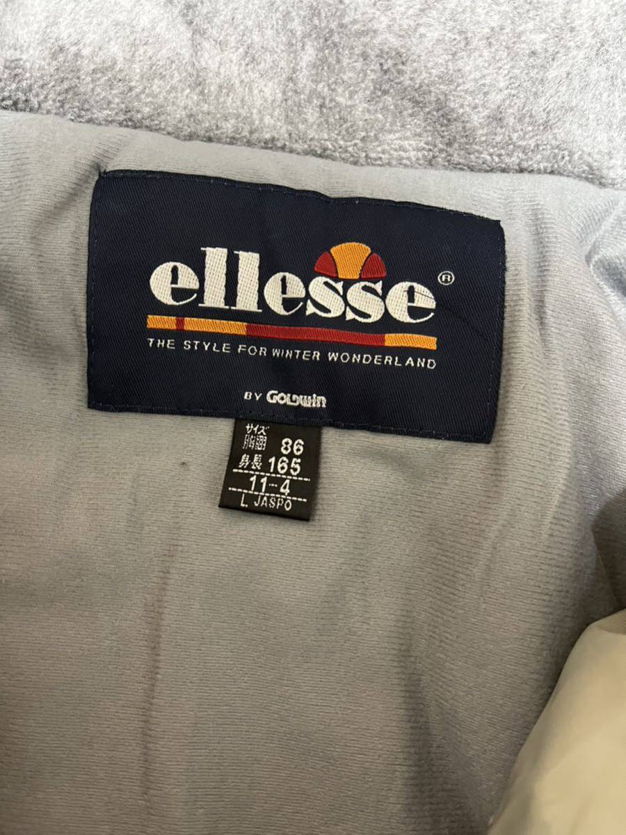 ellesse エレッセ スキーウェア 上下セット ジャケット 赤 灰 レッド