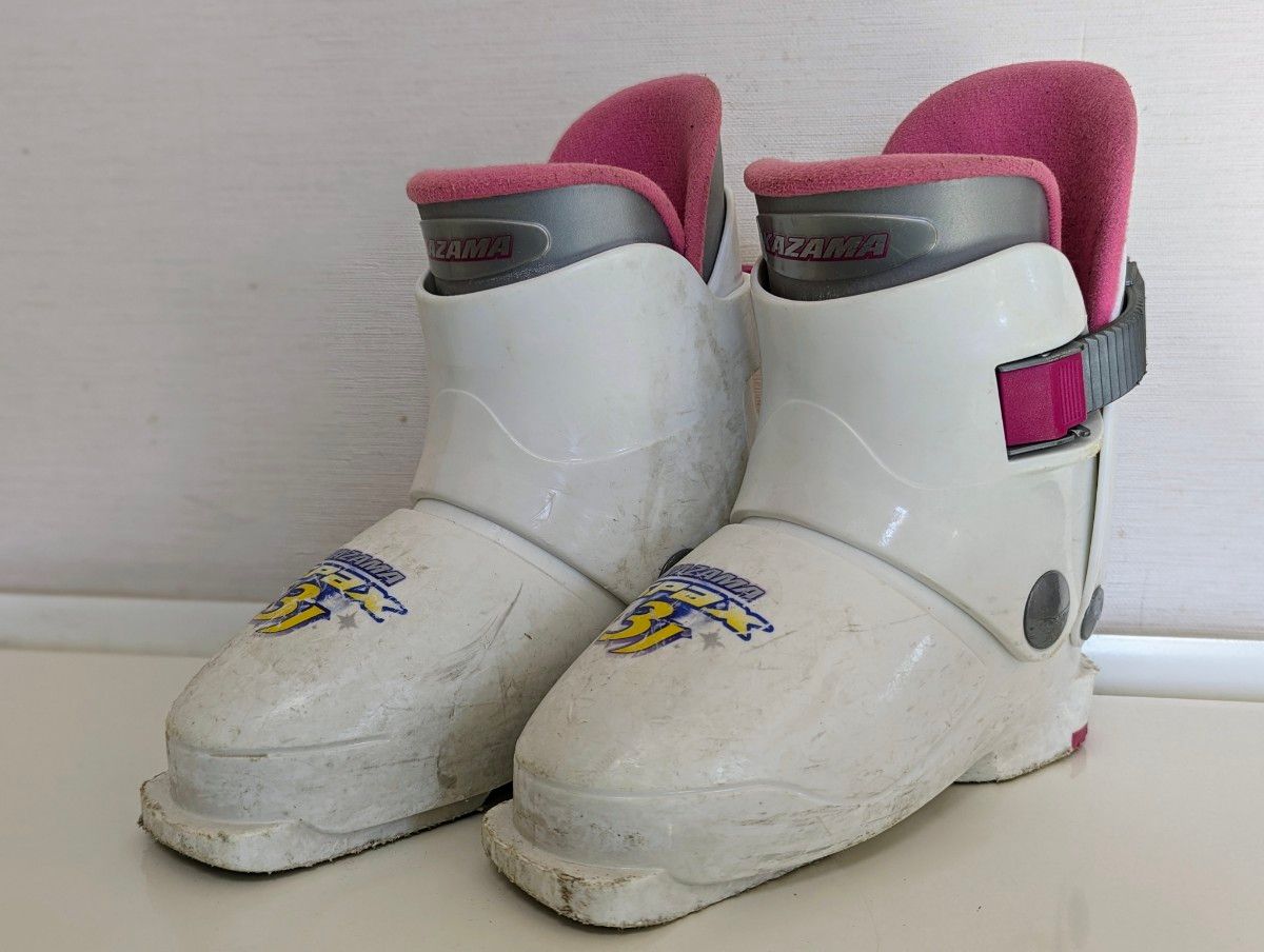 即発送】スキーブーツ 19cm 20cm カザマ 子供用 ブーツ 小学生
