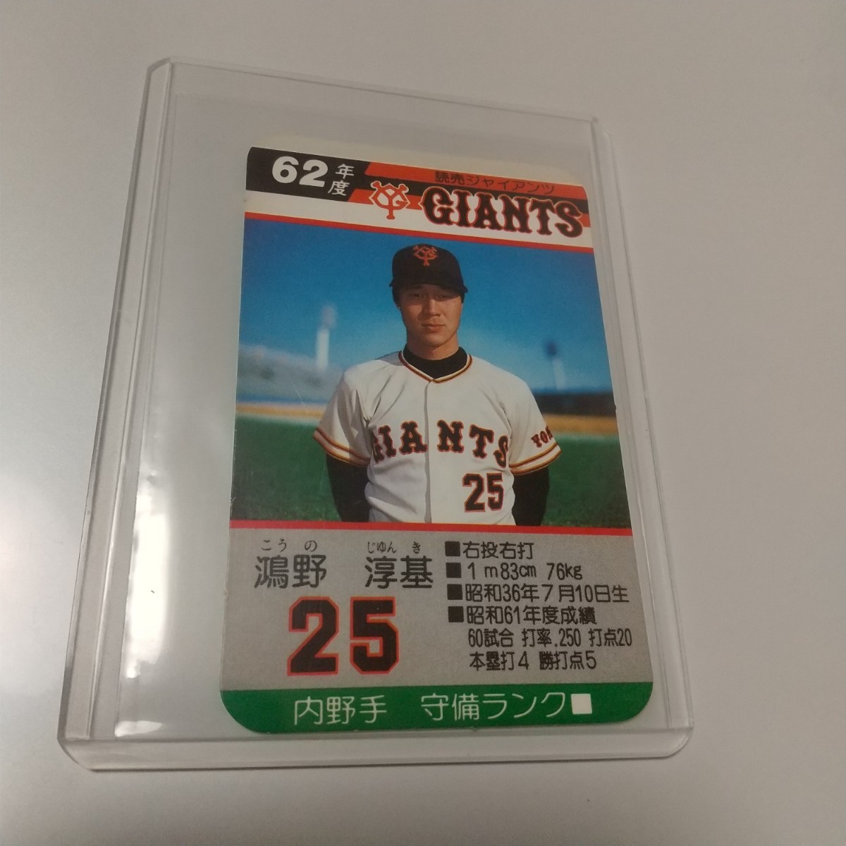 Yahoo!オークション - 即決のみ 鴻野淳基 タカラ プロ野球カードゲーム