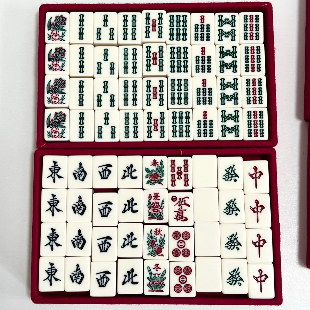 極美品 ミズノ 丸一 麻雀牌 昭和牌 手積み麻雀 マージャンパイ レトロ