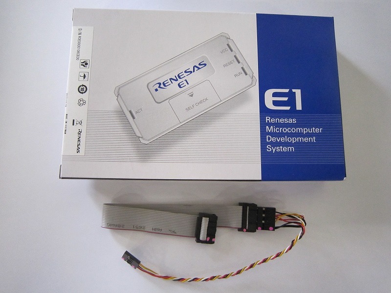 値下げ 送料無料 ルネサス Renesas E1エミュレータ 動作確認用回路添付