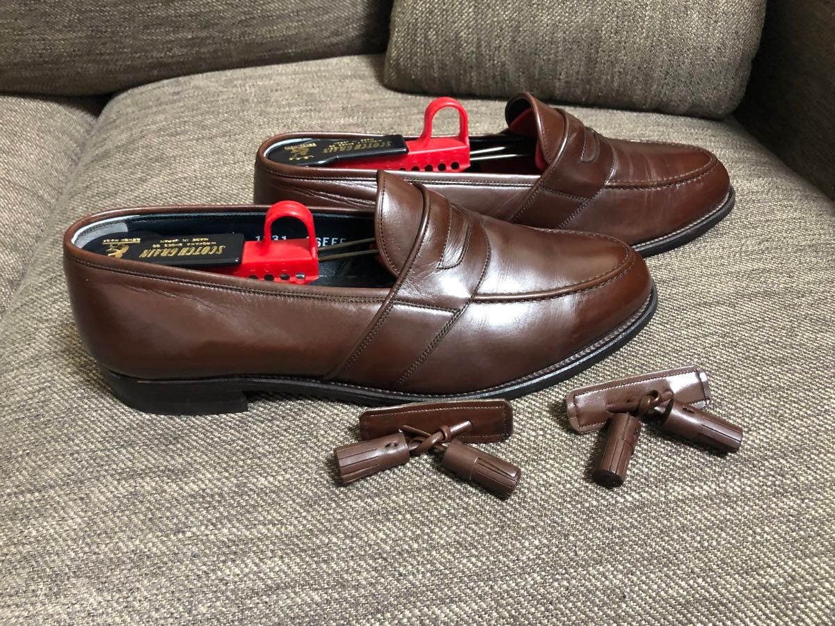 SCOTCH GRAIN スコッチグレイン ローファータッセル付きシューキーパー