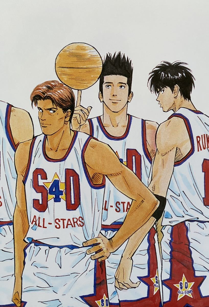 額装品】スラムダンク SLAM DUNK 海外版イラスト 井上雄彦 K 検)セル画