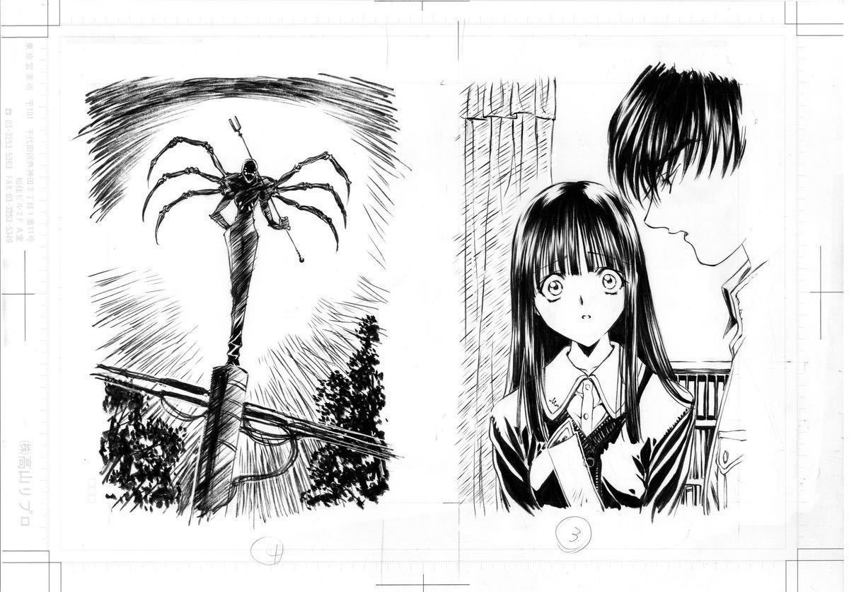 Yahoo!オークション - 手描きイラスト【モノクロ5枚計10点】【ミュート