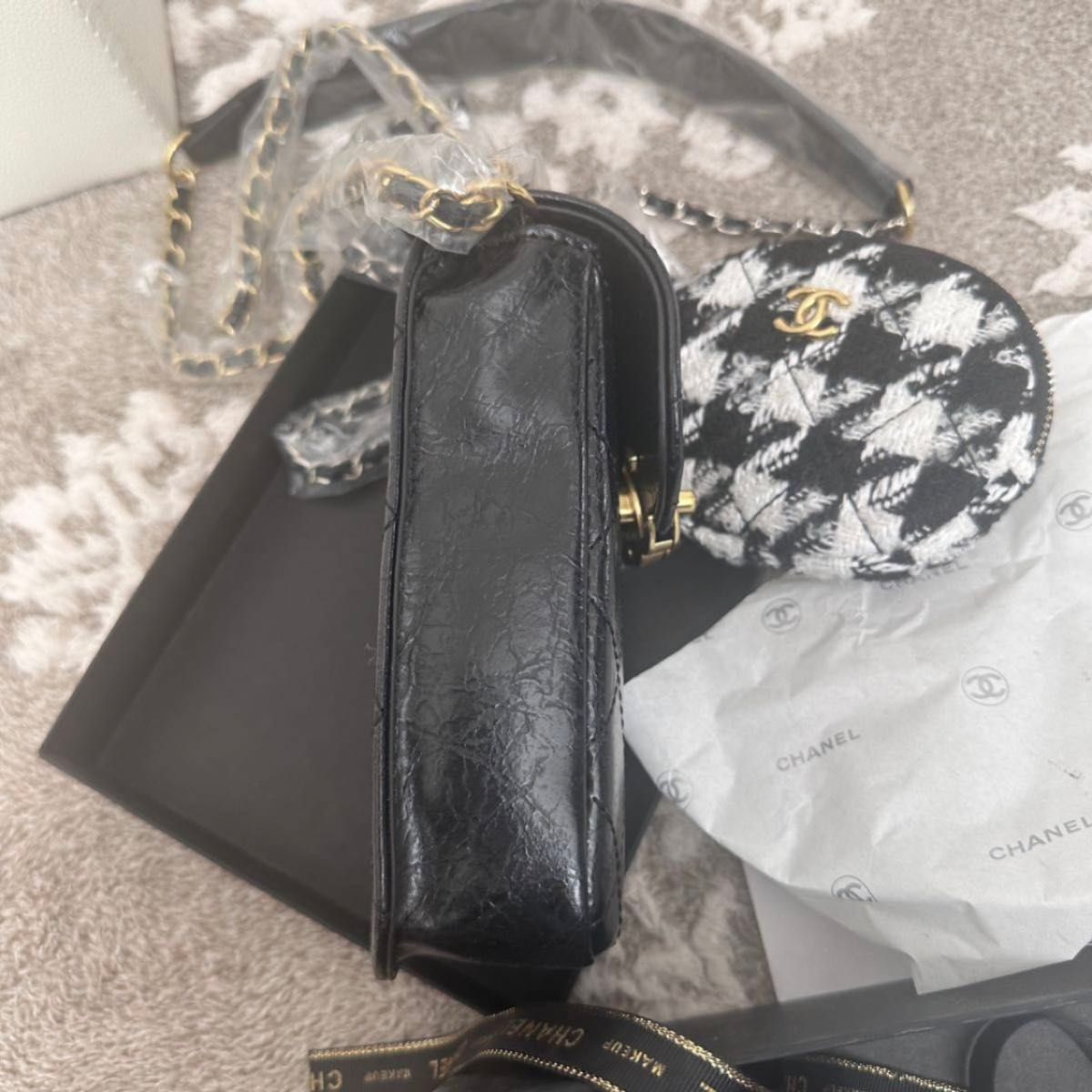 シャネル CHANEL ノベルティ スマホポーチ ミニバッグ コインケース